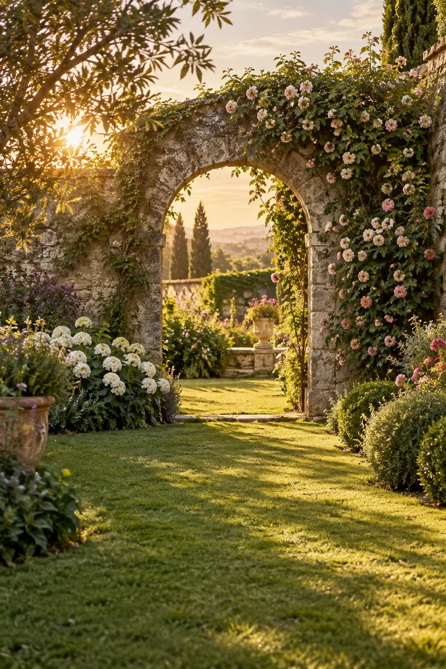 Konzept: Wiedersehen im Garten — Die warme Erinnerung